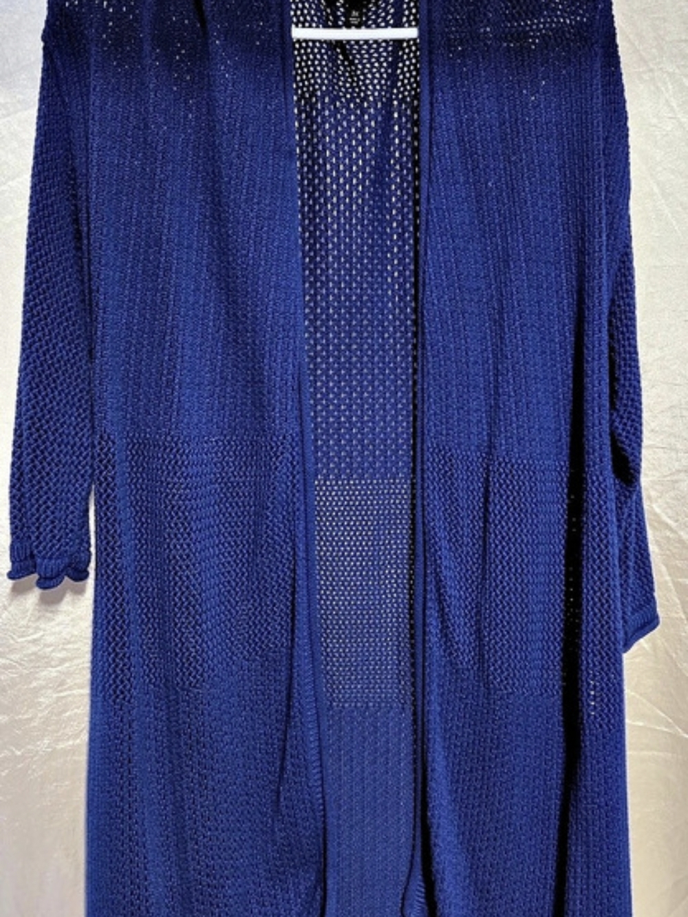 Talbots Open Front Knit Cardigan in Blue Size 3X